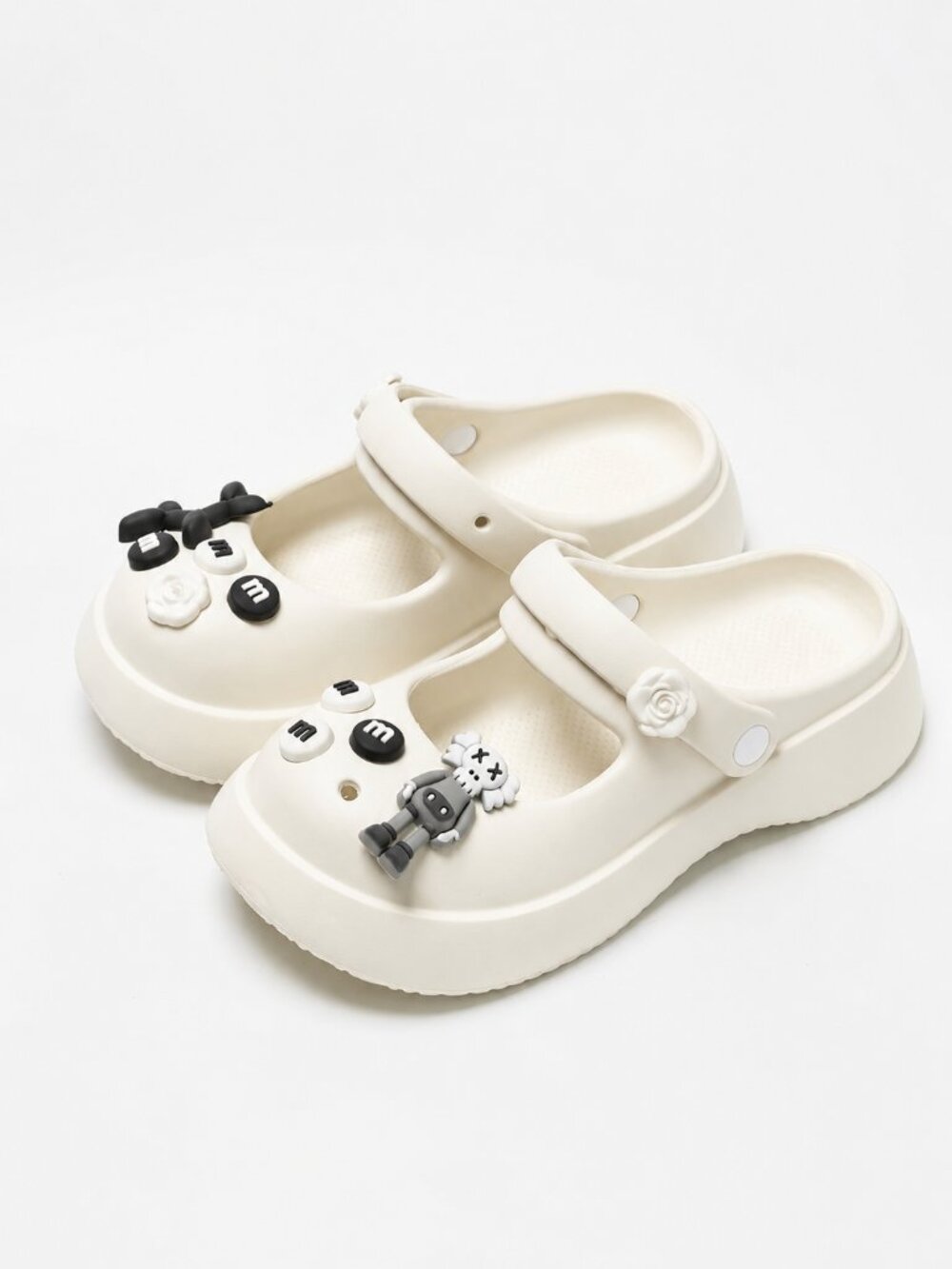 Women's Platform Mary Jane Clogs~EVA Sandals with Cartoon Decorations